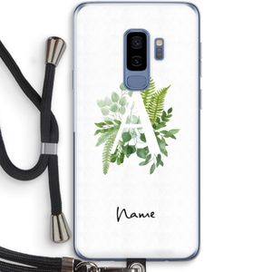 Green Brush: Samsung Galaxy S9 Plus Transparant Hoesje met koord