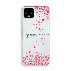 Hartjes en kusjes: Pixel 4 Transparant Hoesje