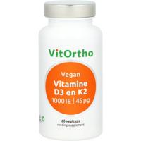Vitamine D3 1000IE K2 45mcg vegan 60 Vegetarische capsules