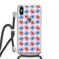 Klaproosjes: iPhone X Transparant Hoesje met koord