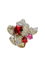 Anabela Chan bague Ruby Blossom en or vermeil 18ct - Blanc - thumbnail