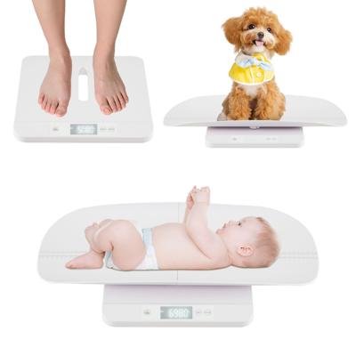 Digitale Babyweegschaal 50 g tot 150 kg Kinderweegschaal met Afneembaar Plateau Zuigelingenweegschaal met LED-display