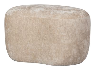 WOOOD Organische Poef 'Popular' Chenille, kleur Naturel