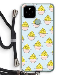 Citroenen: Pixel 5 Transparant Hoesje met koord