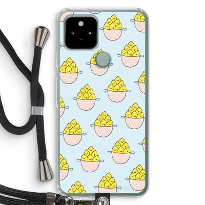 Citroenen: Pixel 5 Transparant Hoesje met koord