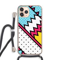 Pop Art #2: iPhone 11 Pro Transparant Hoesje met koord