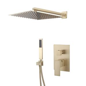 Geborsteld gouden douche