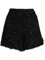 SHIATZY CHEN short en tweed à taille haute - Noir - thumbnail