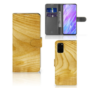 Samsung Galaxy S20 Plus Book Style Case Licht Hout