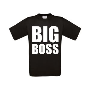 Big Boss grote maten t-shirt zwart heren