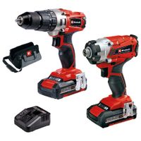 Einhell Power Tool Kit 18 V/2x 2.0 Ah (Accu Klopboor-/Schroefmachine + Accu Slagschroefmachine) - 2 accu&apos;s