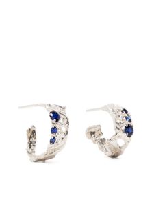 LOVENESS LEE boucles d'oreilles Argenti serties de saphirs