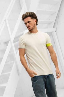 Malelions Captain 2.0 T-Shirt Heren Beige - Maat L - Kleur: Beige | Soccerfanshop