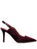 Malone Souliers escarpins Marion 85 mm en daim - Rouge - thumbnail