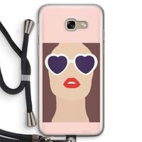Red lips: Samsung Galaxy A5 (2017) Transparant Hoesje met koord