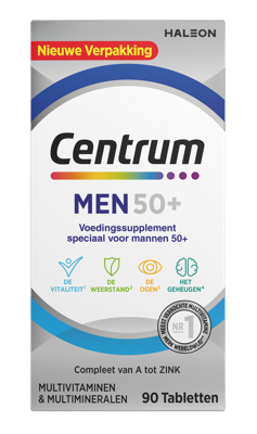 Centrum Men 50+ Multivitaminen Tabletten 90st