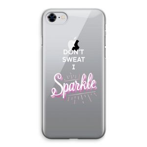 Sparkle quote: iPhone 8 Transparant Hoesje