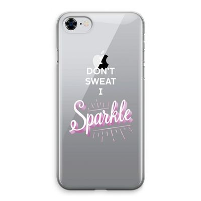 Sparkle quote: iPhone 8 Transparant Hoesje