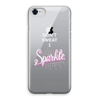 Sparkle quote: iPhone 8 Transparant Hoesje