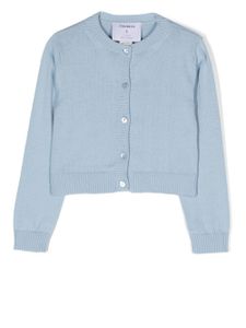 Simonetta cardigan en maille fine - Bleu