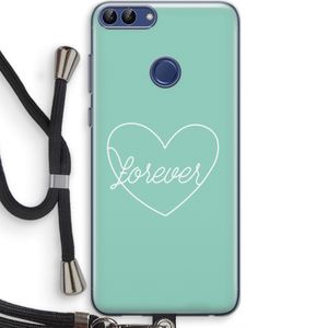Forever heart pastel: Huawei P Smart (2018) Transparant Hoesje met koord