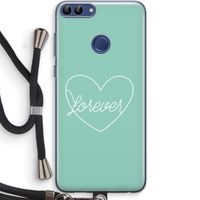 Forever heart pastel: Huawei P Smart (2018) Transparant Hoesje met koord