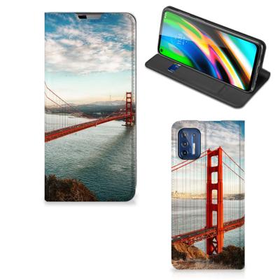 Motorola Moto G9 Plus | Book Cover | Golden Gate Bridge