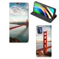 Motorola Moto G9 Plus | Book Cover | Golden Gate Bridge