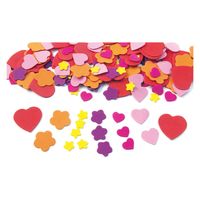 Colorations - hart, bloemen vormen foam, 150st.