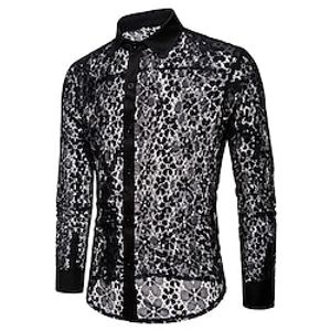 Punk Gothic Victoriaans Middeleeuws 18de eeuw Blouse / overhemd Gemaskerd Bal Prins Voor heren Strijkijzer Maskerade Feest / Uitgaan Blouse Lightinthebox