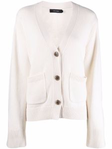 Lisa Yang cardigan Danni à col v - Blanc