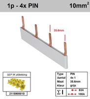 SEP Verdeelkam 1f pin 4 mod 36mm grijs P01104G00