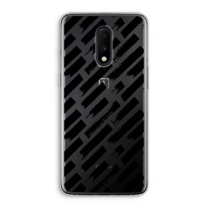 Zwarte vegen: OnePlus 7 Transparant Hoesje