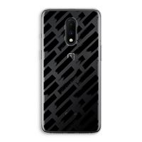 Zwarte vegen: OnePlus 7 Transparant Hoesje