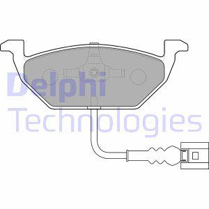 Remblokkenset, schijfrem DELPHI, u.a. fÃ¼r Seat, VW, Skoda, Audi