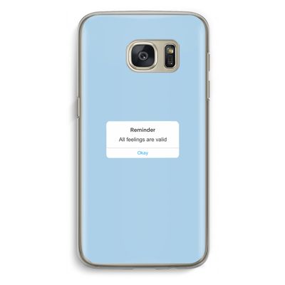 Reminder: Samsung Galaxy S7 Transparant Hoesje
