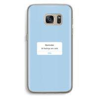 Reminder: Samsung Galaxy S7 Transparant Hoesje