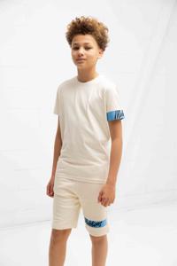 Malelions Captain 2.0 Zomersetje Kids Beige/Blauw - Maat 116 - Kleur: Beige | Soccerfanshop