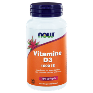 Now Vitamine D3 1000 IE Softgels 360st