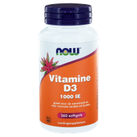Now Vitamine D3 1000 IE Softgels 360st