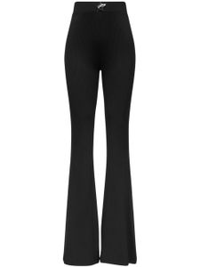 AREA pantalon évasé à taille haute - Noir