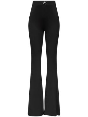 AREA pantalon évasé à taille haute - Noir