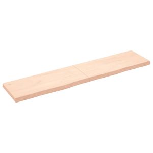 vidaXL Tafelblad 180x40x(2-6) cm onbehandeld massief eikenhout