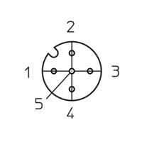 Lutronic 1074 Sensor/actuator connector, geassembleerd M12 Aantal polen (sensoren): 5 Koppeling, haaks 2.00 m 1 stuk(s)