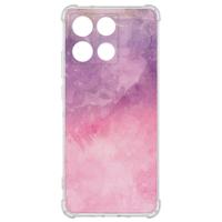 TPU Telefoonhoesje Motorola Moto G56 - Pink Purple Paint backcover
