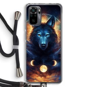 Wolf Dreamcatcher: Xiaomi Redmi Note 10 Pro Transparant Hoesje met koord
