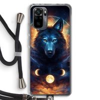 Wolf Dreamcatcher: Xiaomi Redmi Note 10 Pro Transparant Hoesje met koord