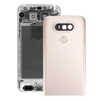 Metalen achterkant met back cameralens & vingerafdruk knop voor LG G5(Gold)