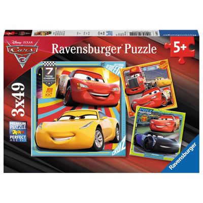 Ravensburger - cars 3 puzzel 3x49st.