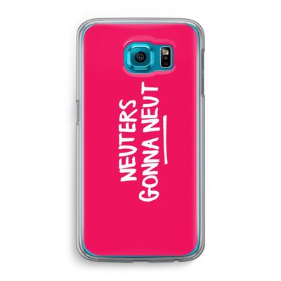 Neuters (roze): Samsung Galaxy S6 Transparant Hoesje